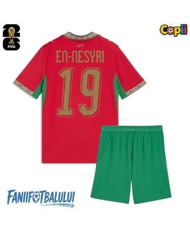 Maroc Youssef En-Nesyri #19 Echipament de Fotbal Replică Mondial 2026 Copii Acasa (+ Șorturi)
